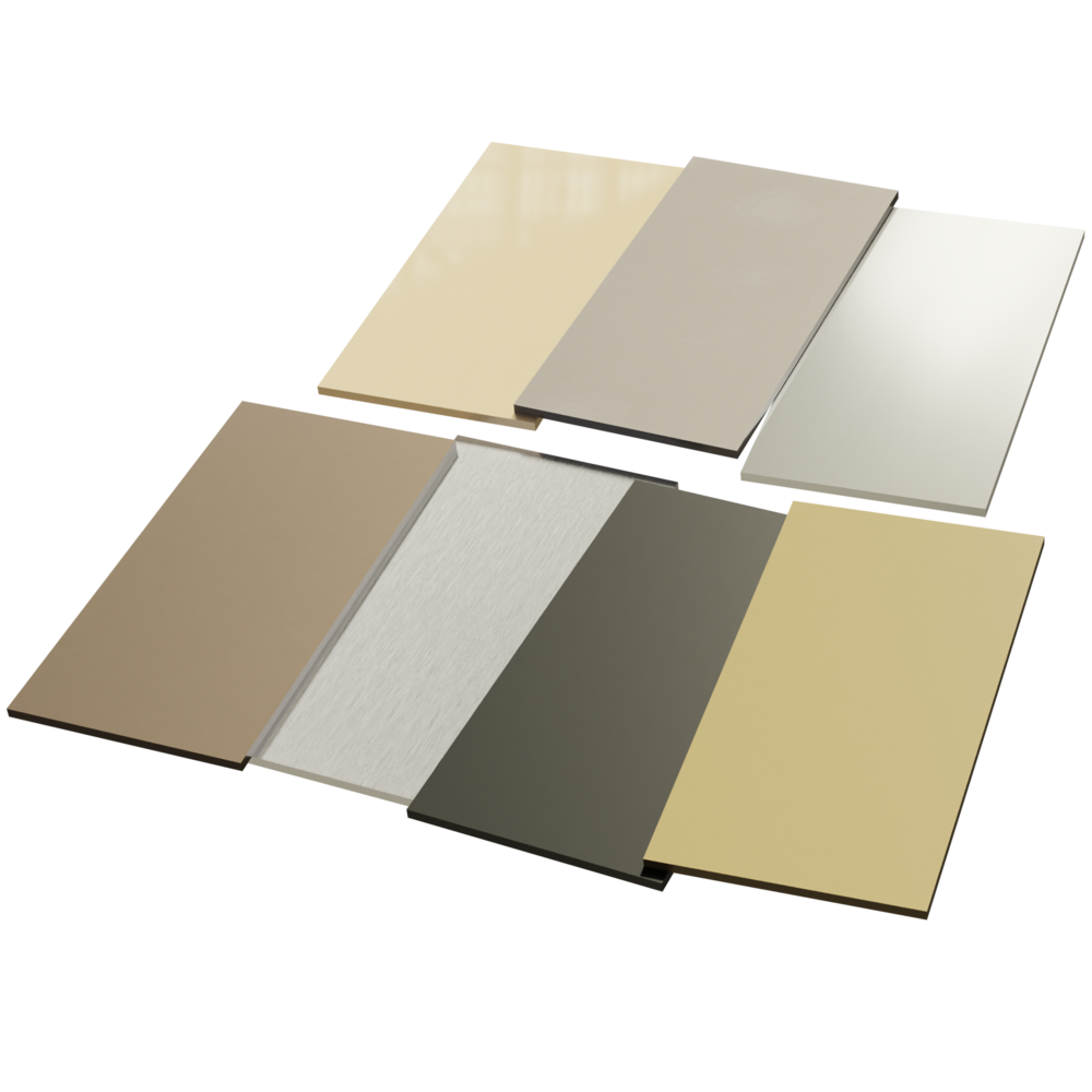 Metal Color Chips Sample Kit & Furniture Components Designs