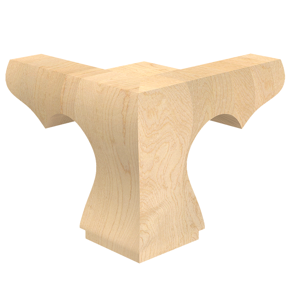 Hampton Bun Foot Corner & Furniture Components Designs of