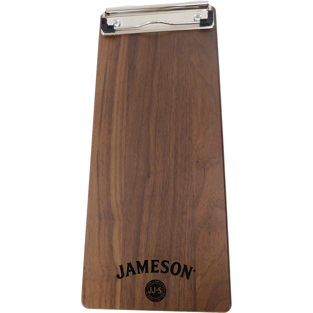 Small Rustic Wood Clipboard - Restaurant Menu Board - Check Presenter