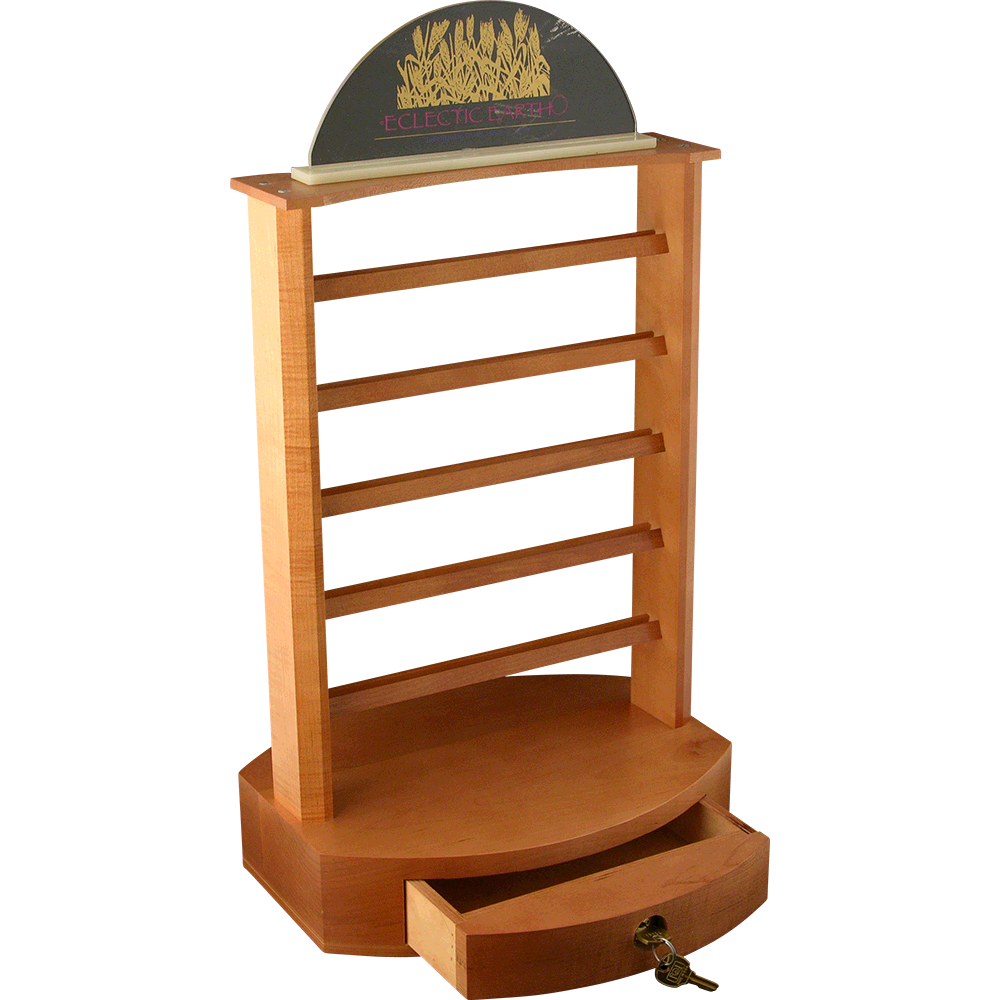 Custom designed jewelry display stands for presenting and showcasing jewelry.
