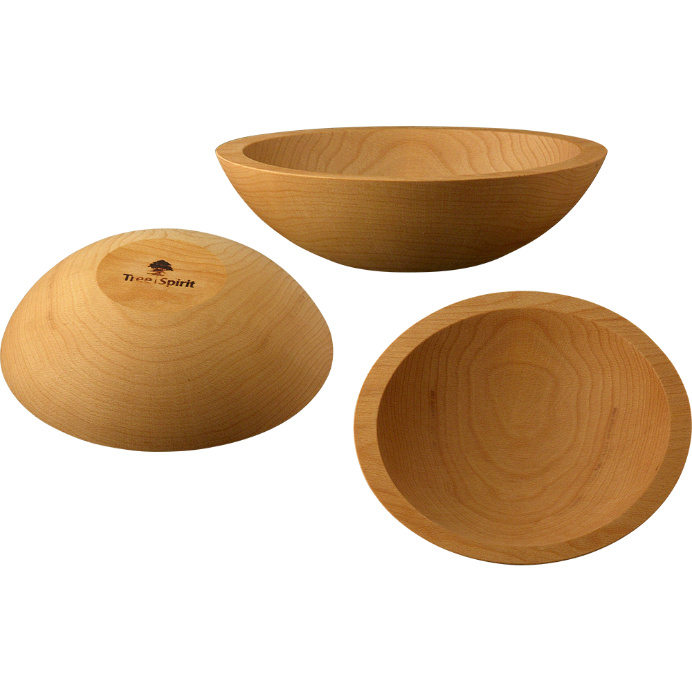 Customized turned hardwood bowls in any size.