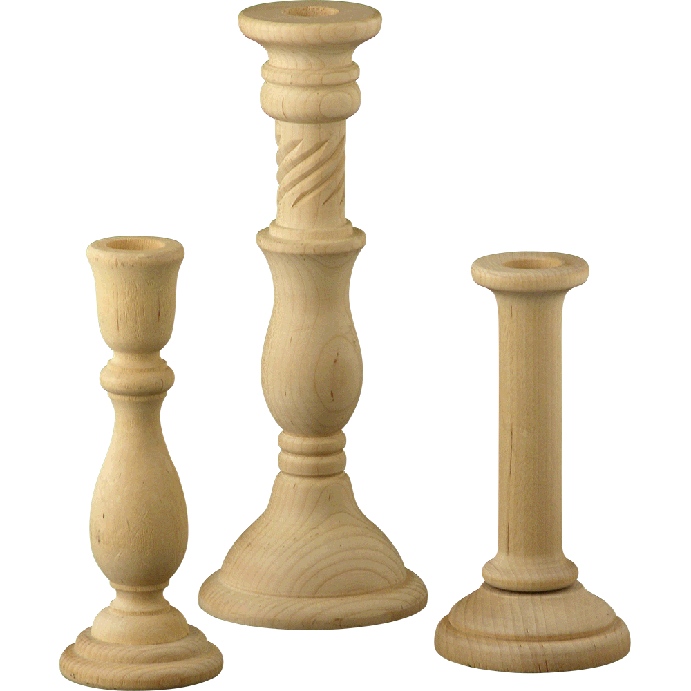Candlestick and candle cup in virually any shape