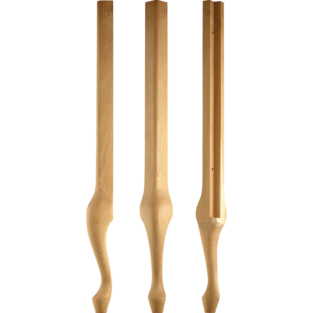 Decorative and verstile genuine hardwood table legs.